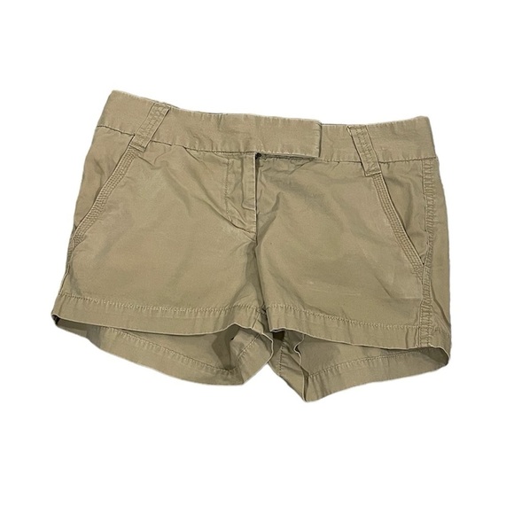 J. Crew Chino Classic Twill Shorts Preppy Tan Khaki Summer— Size 4 - Picture 2 of 6